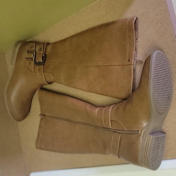 GHBass size 7.5 tall cognac boots - Picture 3 of 8